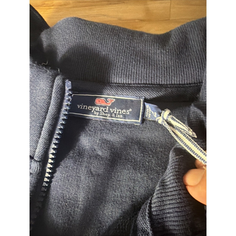 Vineyard Vines Collegiate Shep Shirt 1/4 Zip Pullover 4XLB NWT *125 Navy - Picture 6 of 9